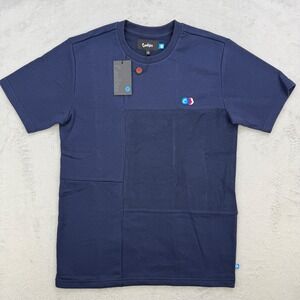 Cookies SF Shirt Mens Small Patchwork Blue Crewneck Streetwear Urban T-Shirt